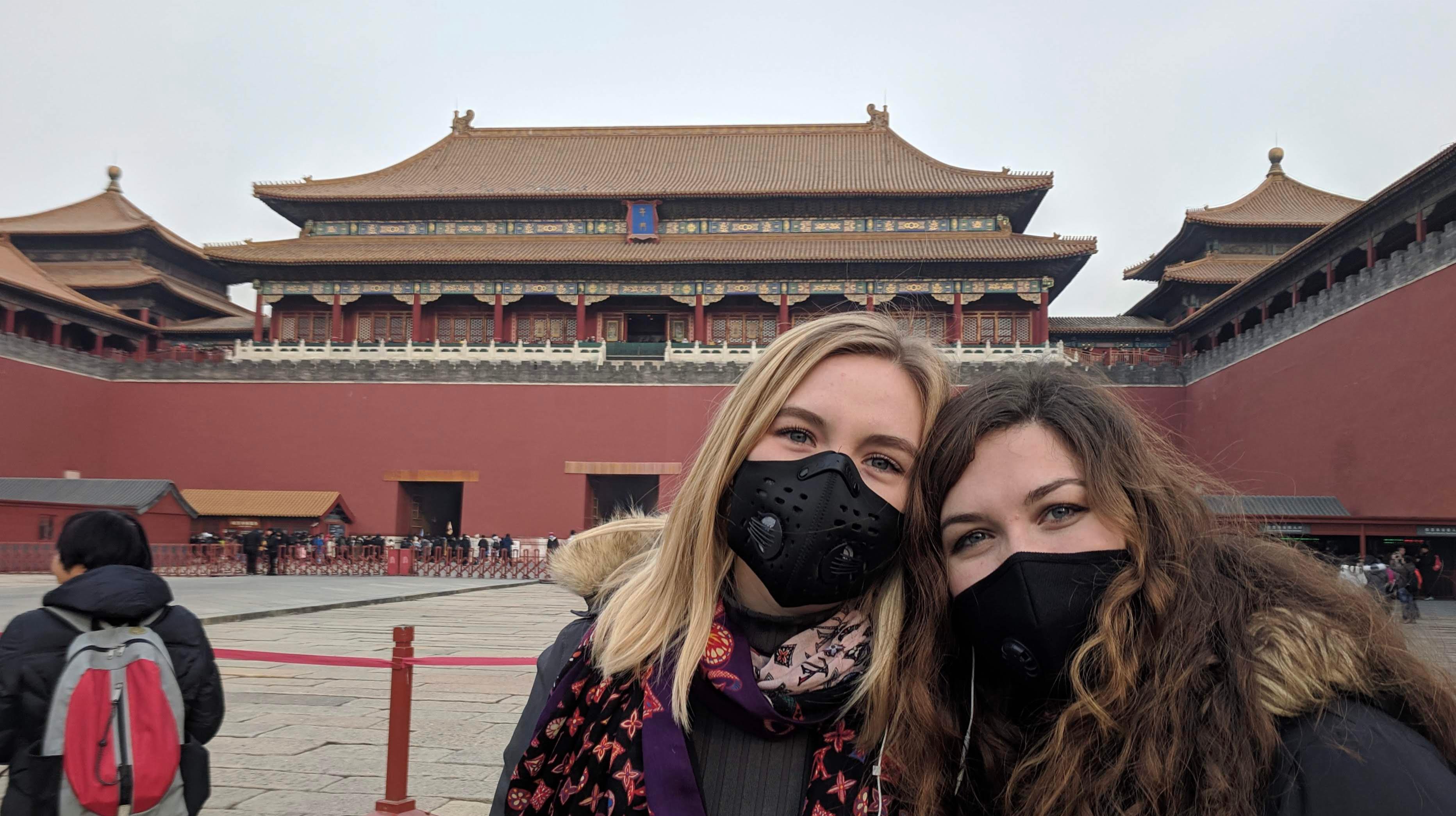 Two Ricci Scholars Olivia Muszynski and Alaina Miller studying in Beijing